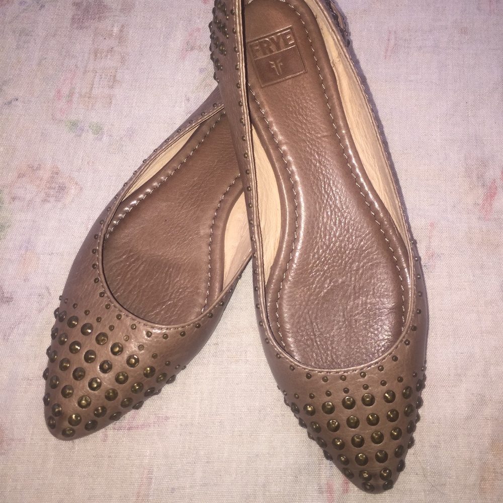 Frye “Regina” Studded Ballet Flats